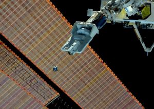 ISS deploying Cube satellite. In total, over the 24 year lifespan of the ISS program, JAXA will contribute well over USD$10 billion to the ISS program.