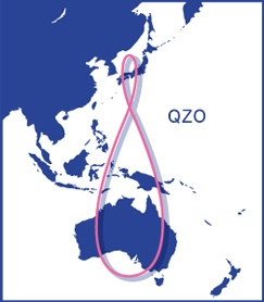 Main area where QZSS is available.